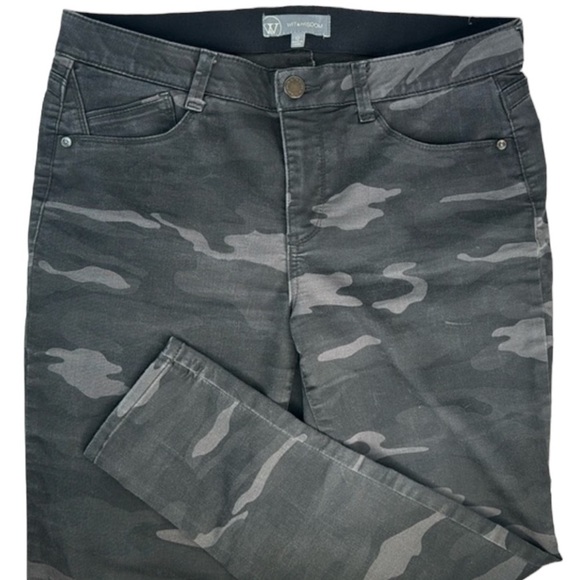Wit & Wisdom Denim - Wit & Wisdom Ab’solution High Waist Camouflage Ankle skinny jeans